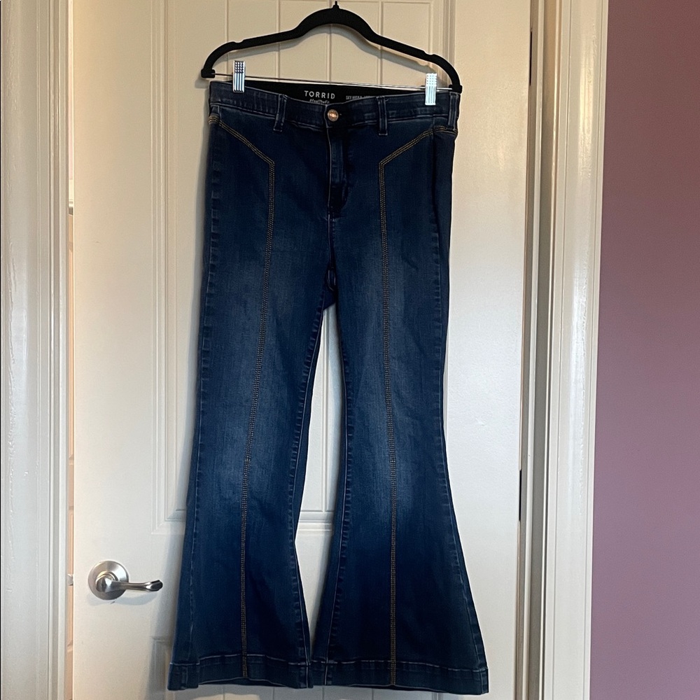 Torrid Sky High A-Line Flare Super Soft Sz. 10S
